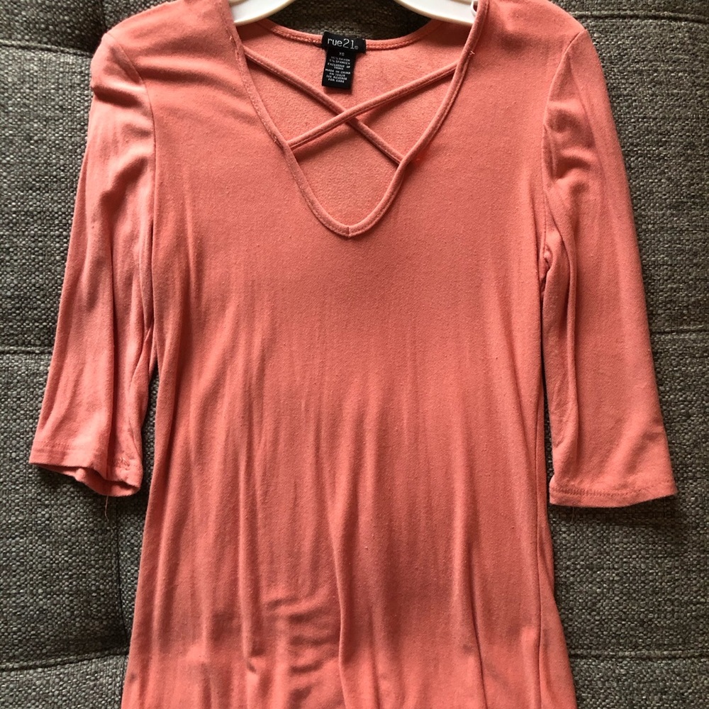 Peach casual shirt